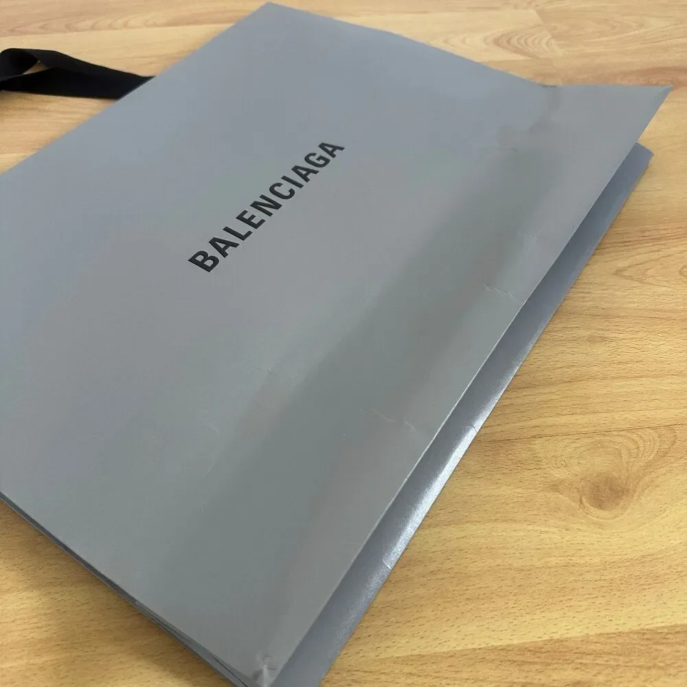 Balenciaga Paper Shopping Bag - grey large, 17.75